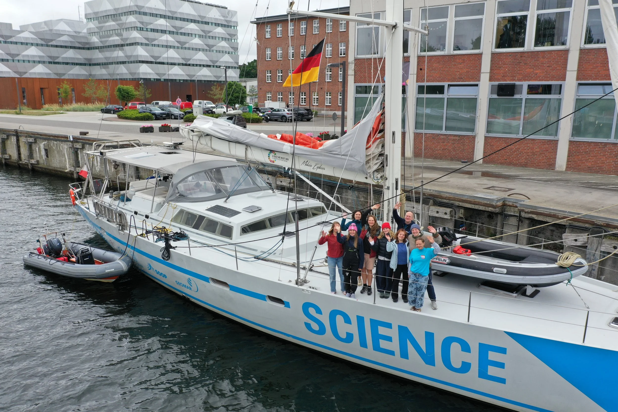 Geomar sets sail on the Malizia Explorer in the baltic