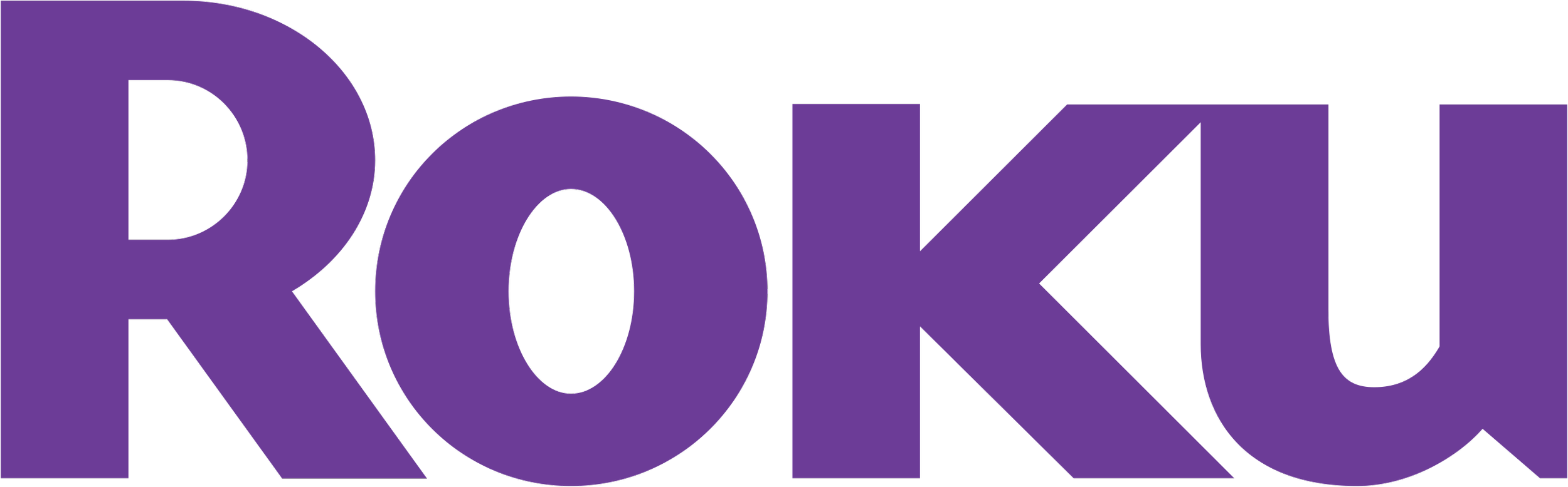 Large purple text spelling 'ROCK' on a black background.