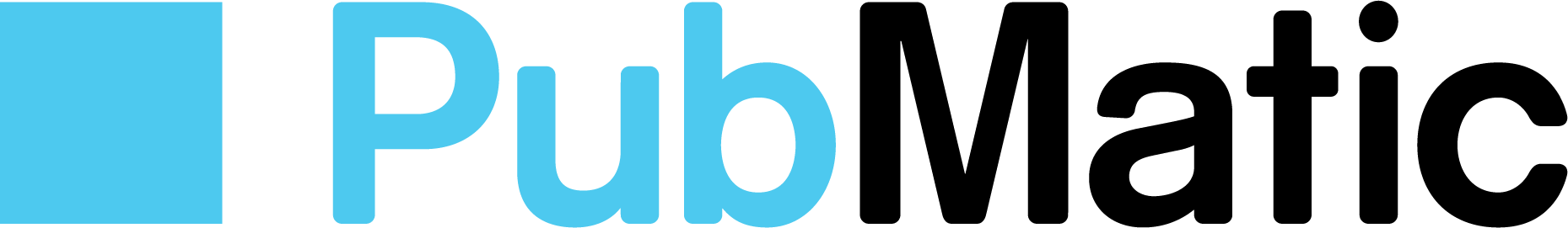 Text logo with a light blue square and the words 'Pub' in bold blue letters next to it.