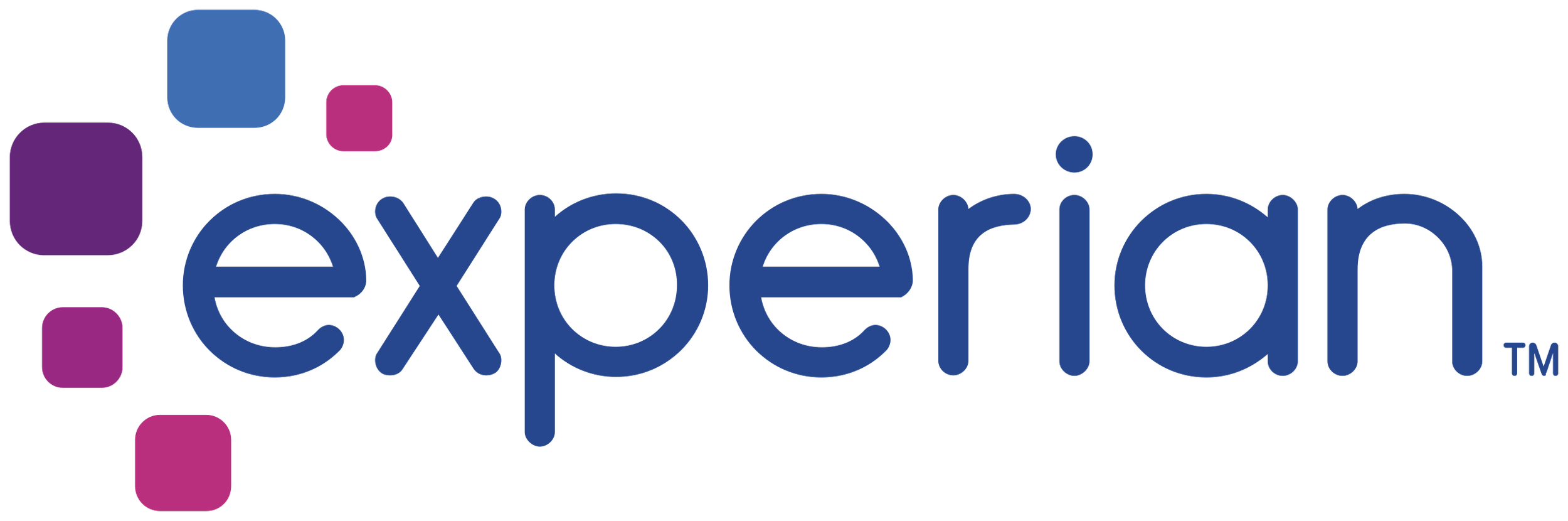 Exponential Technologies logo with purple and blue squares.