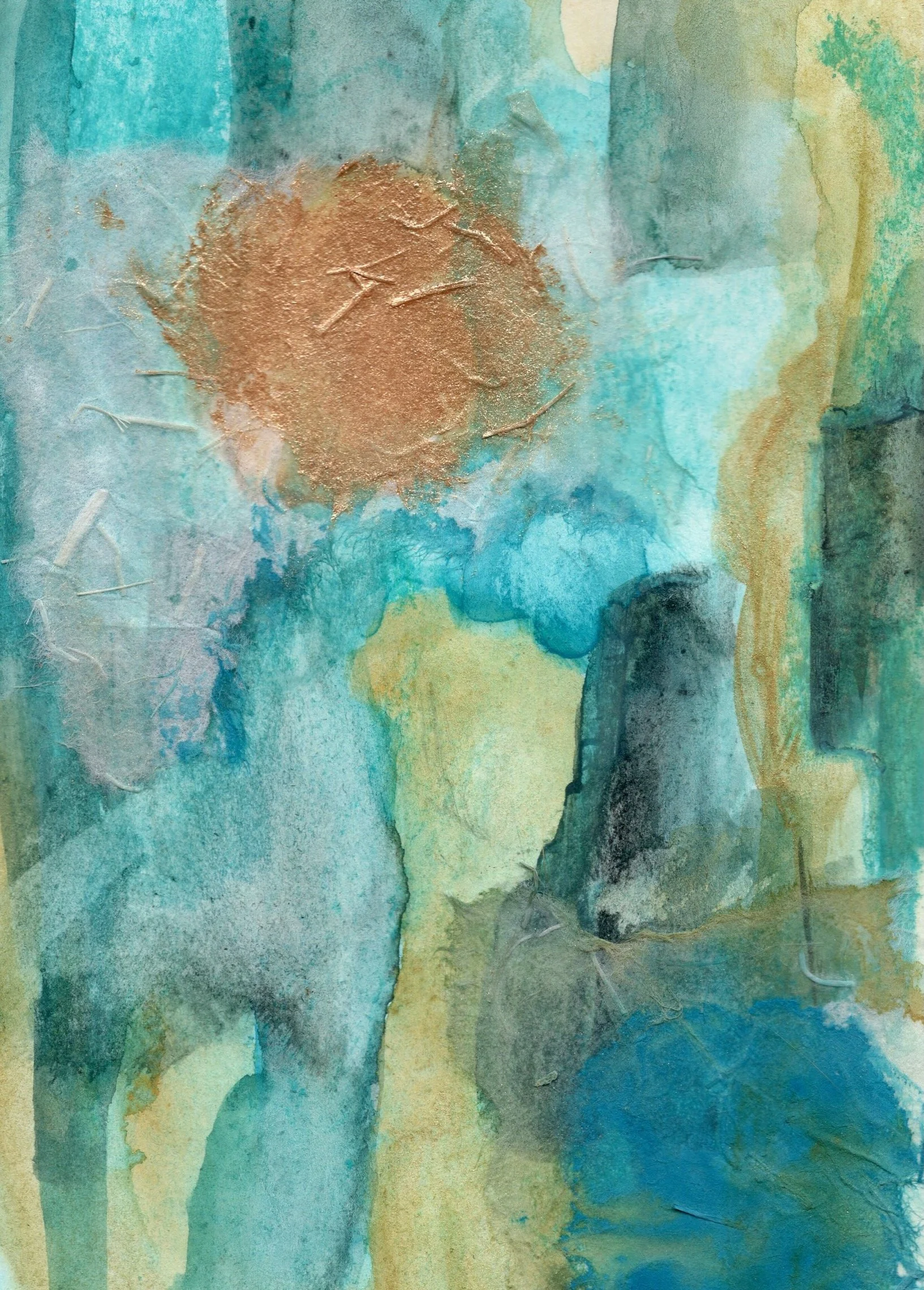 Abstract water landscape. Nancy DeNicolo art and movement outdoor experiences