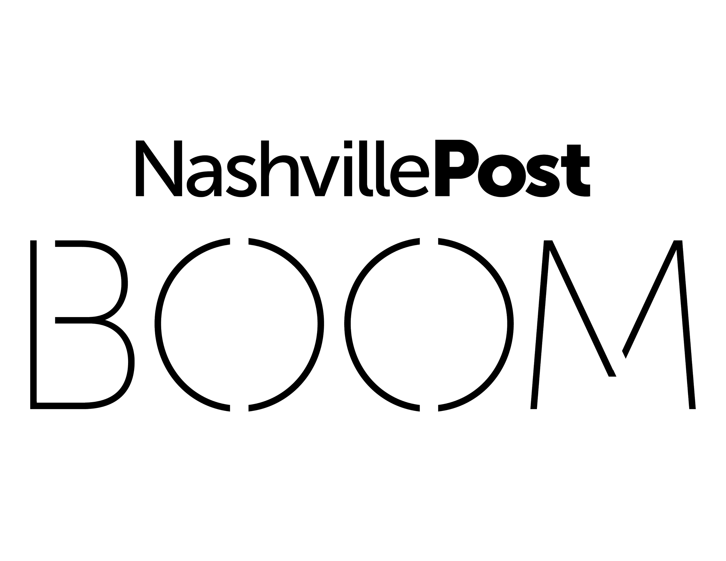 Logo of Nashville Post BOOM with text 'Nashville Post BOOM' in outline style.