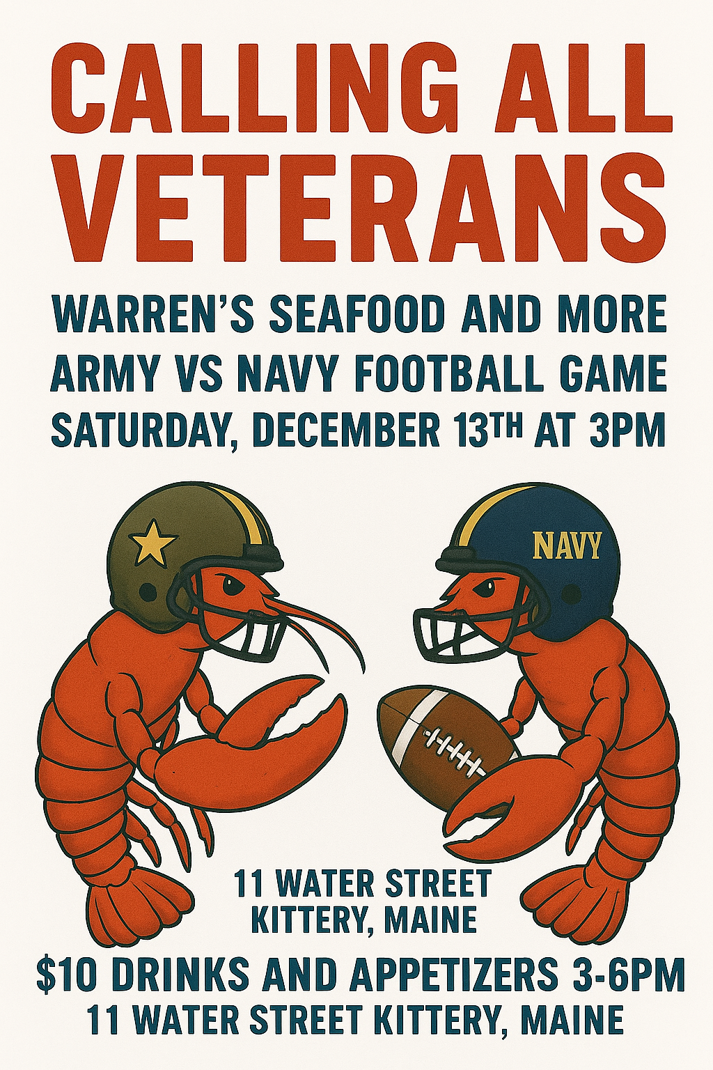 Army vs. Navy              Football game 