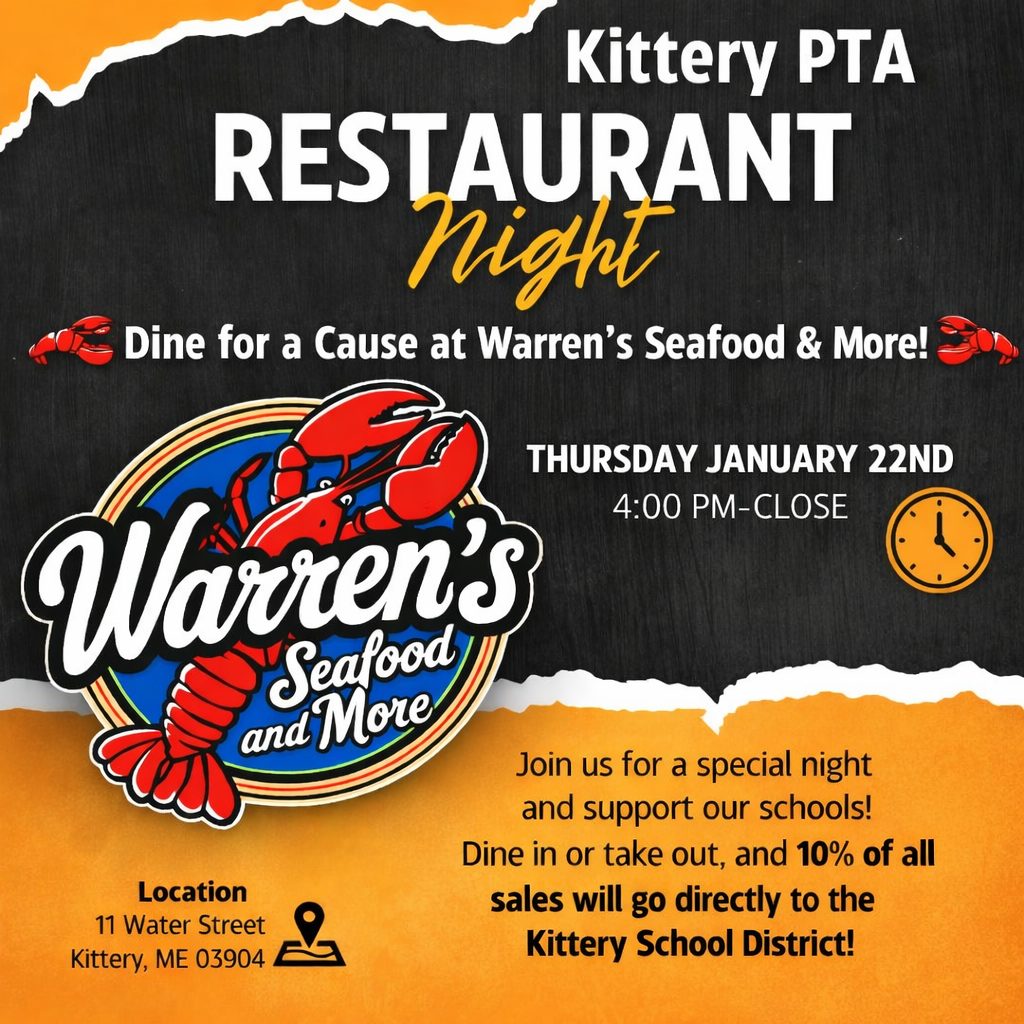 Kittery K-8 PTA Restaurant Night 