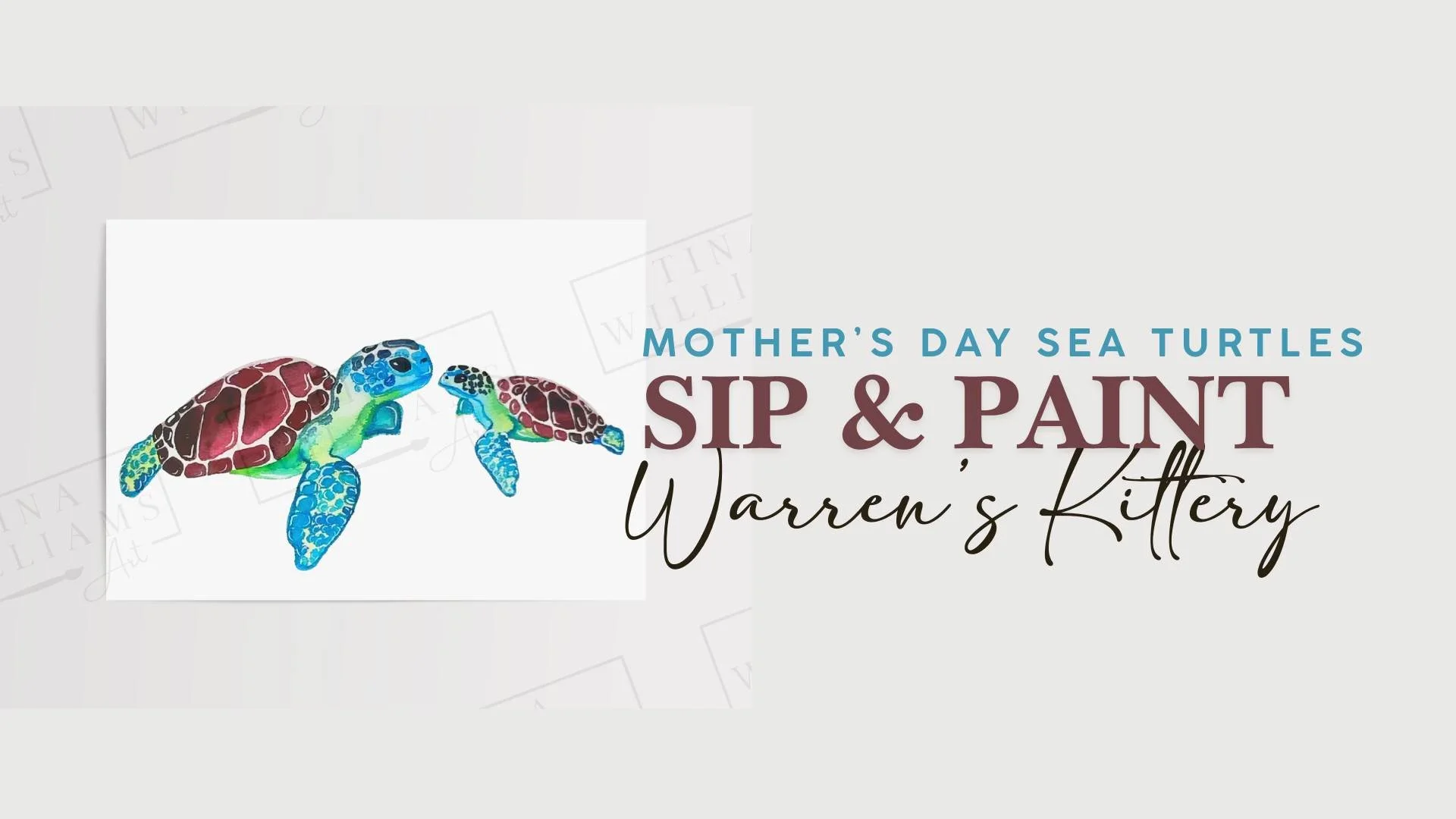 Mother's Day Watercolor Paint & Sip