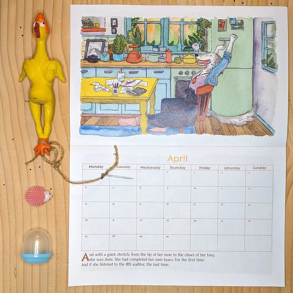 2026 Animal Women Calendar - April borzoi.jpg