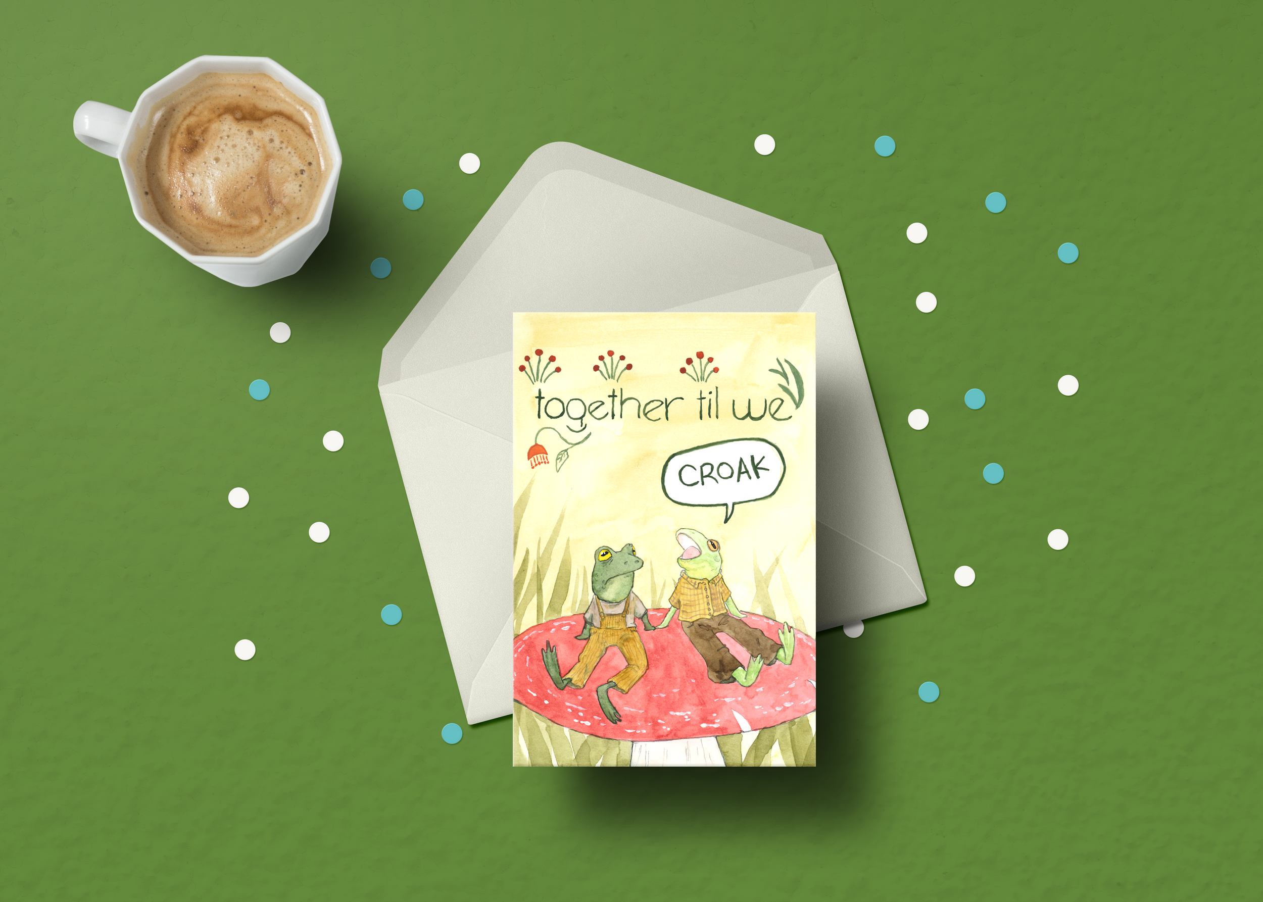 Frog Anniversary Card