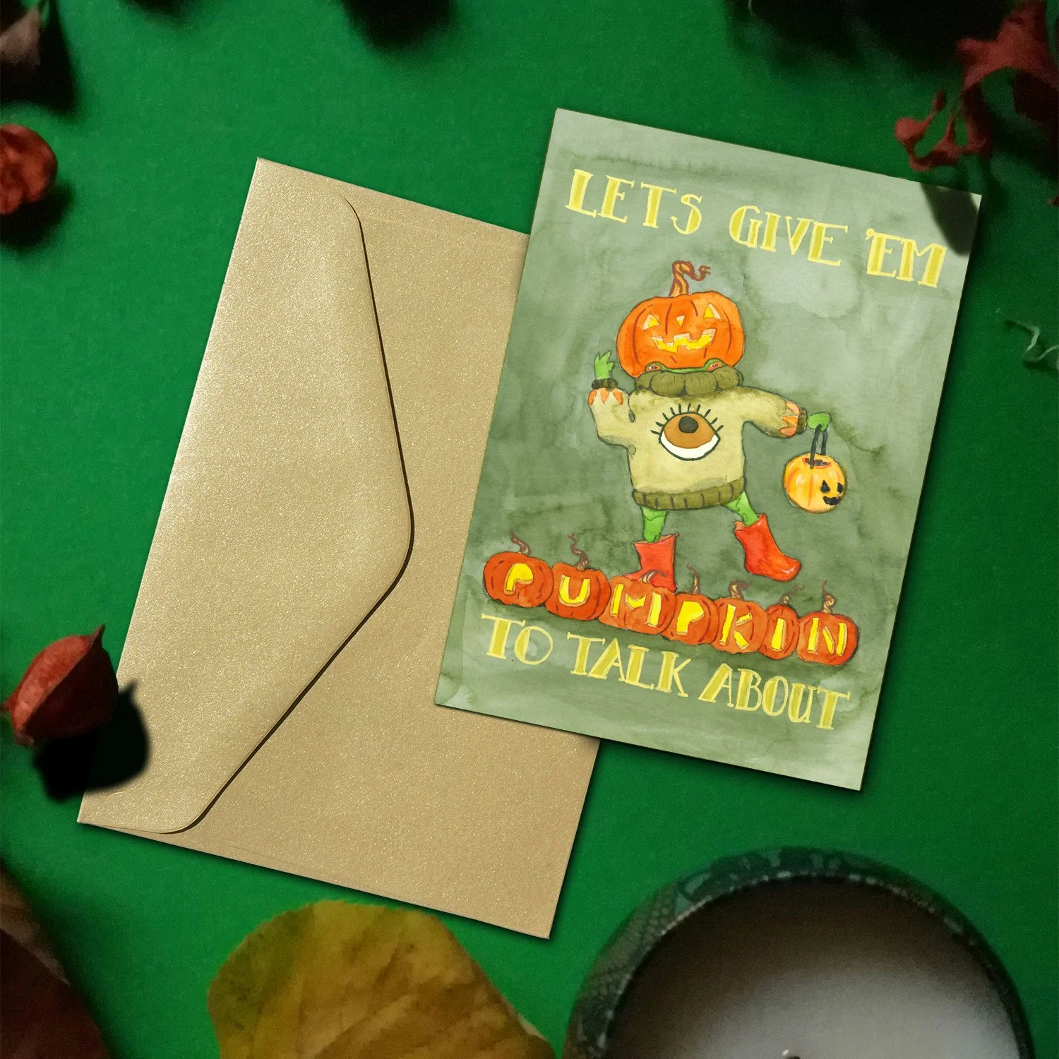 Frog Halloween Card