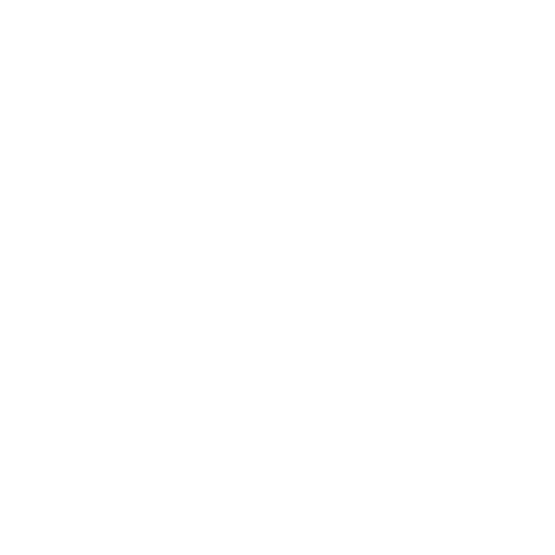 Black clock face with a white arrow pointing downward and slightly to the left.