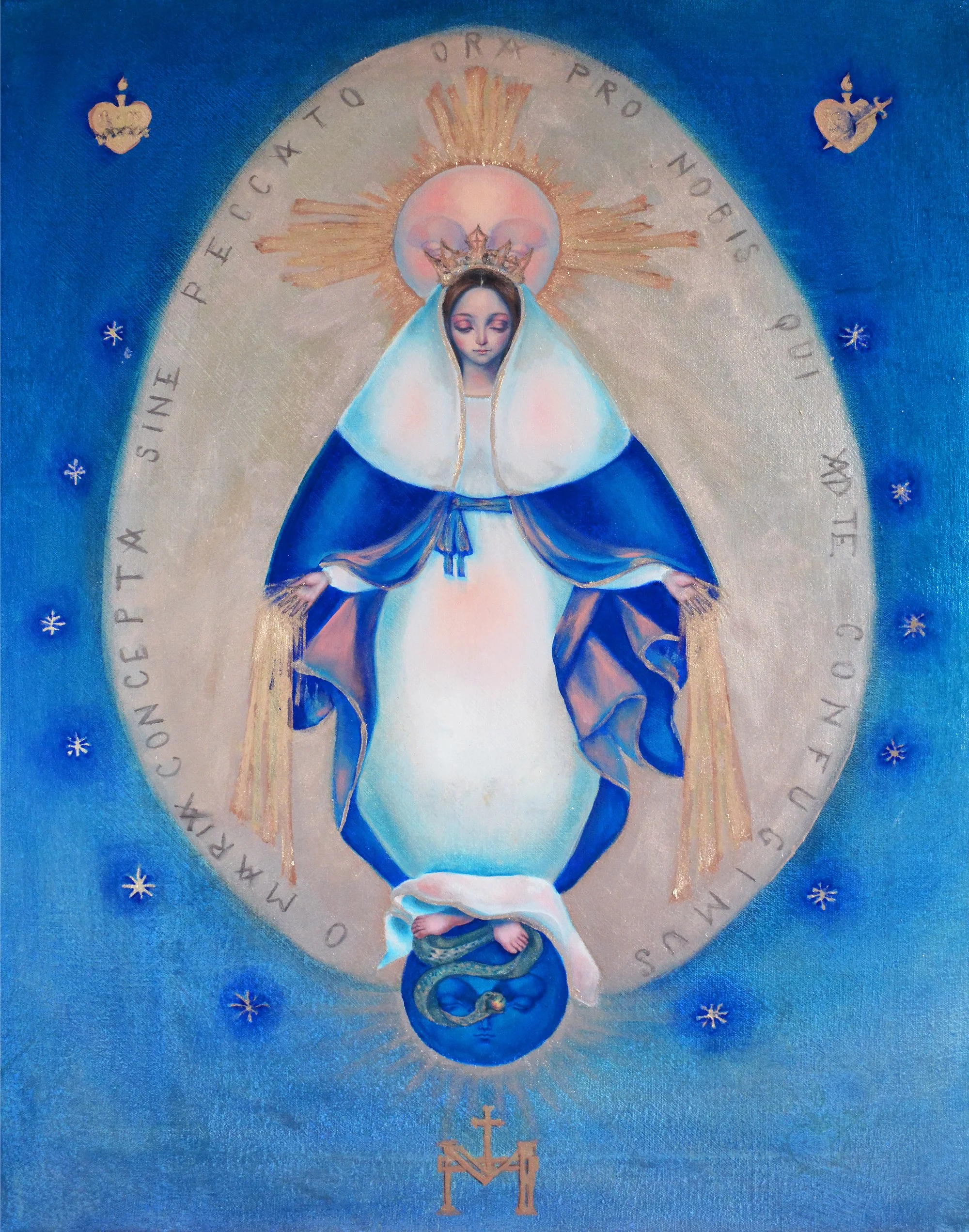 Our Lady of the Miraculous Medal painting for a wedding