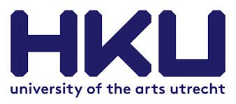 University of the Arts Utrecht logo with blue letters HKU and tagline.