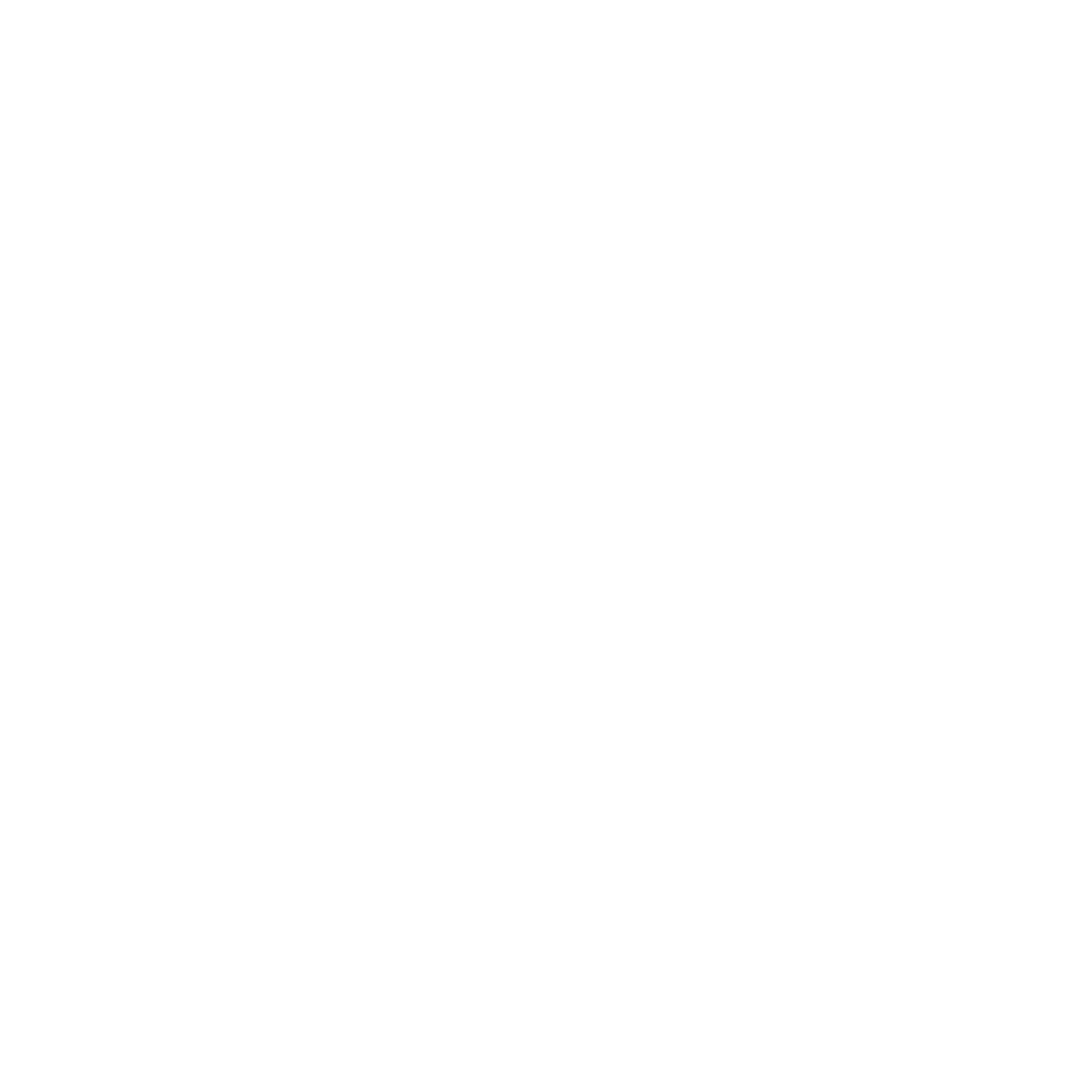 Black background with a white abstract geometric design resembling a star or snowflake.