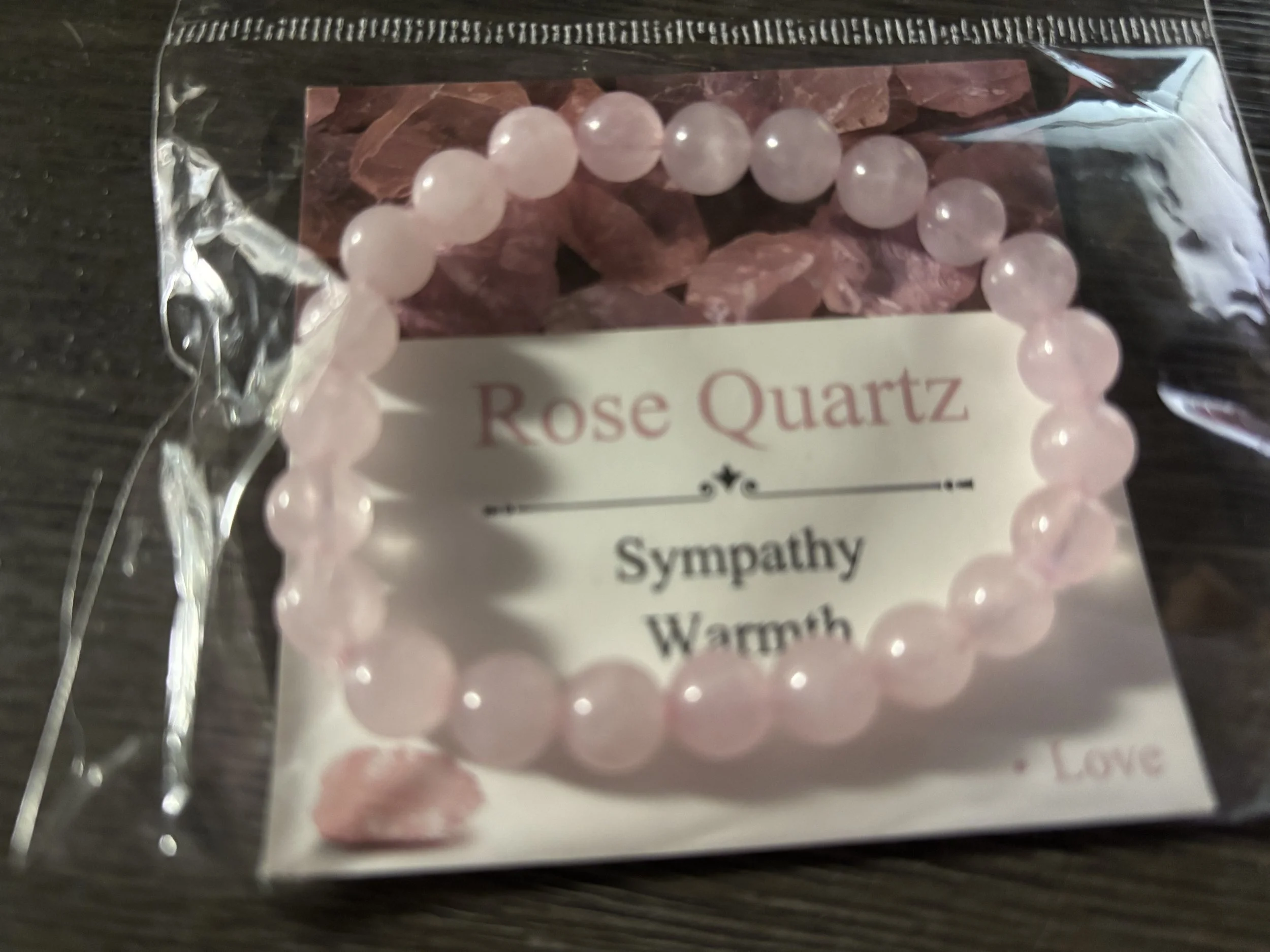 Rose Quartz  (Sympathy Warmth) Love