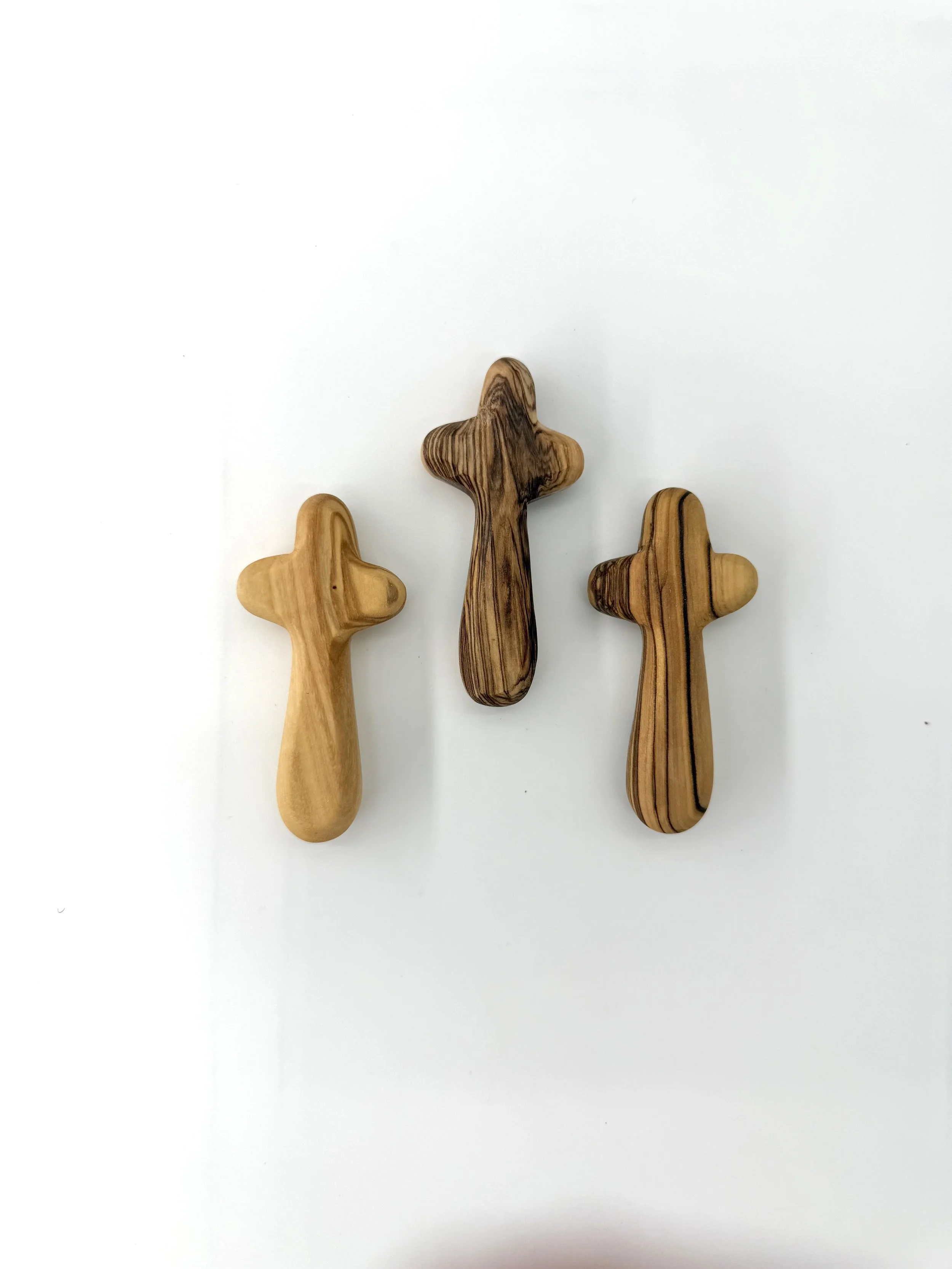 Olive wood hand cross