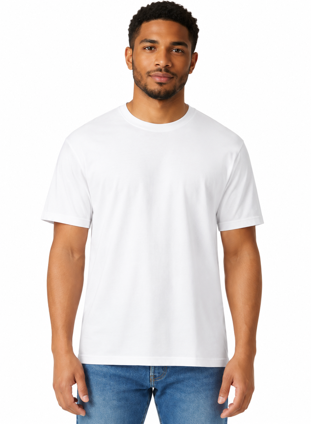Relaxed Studio Portrait in White T-Shirt.png