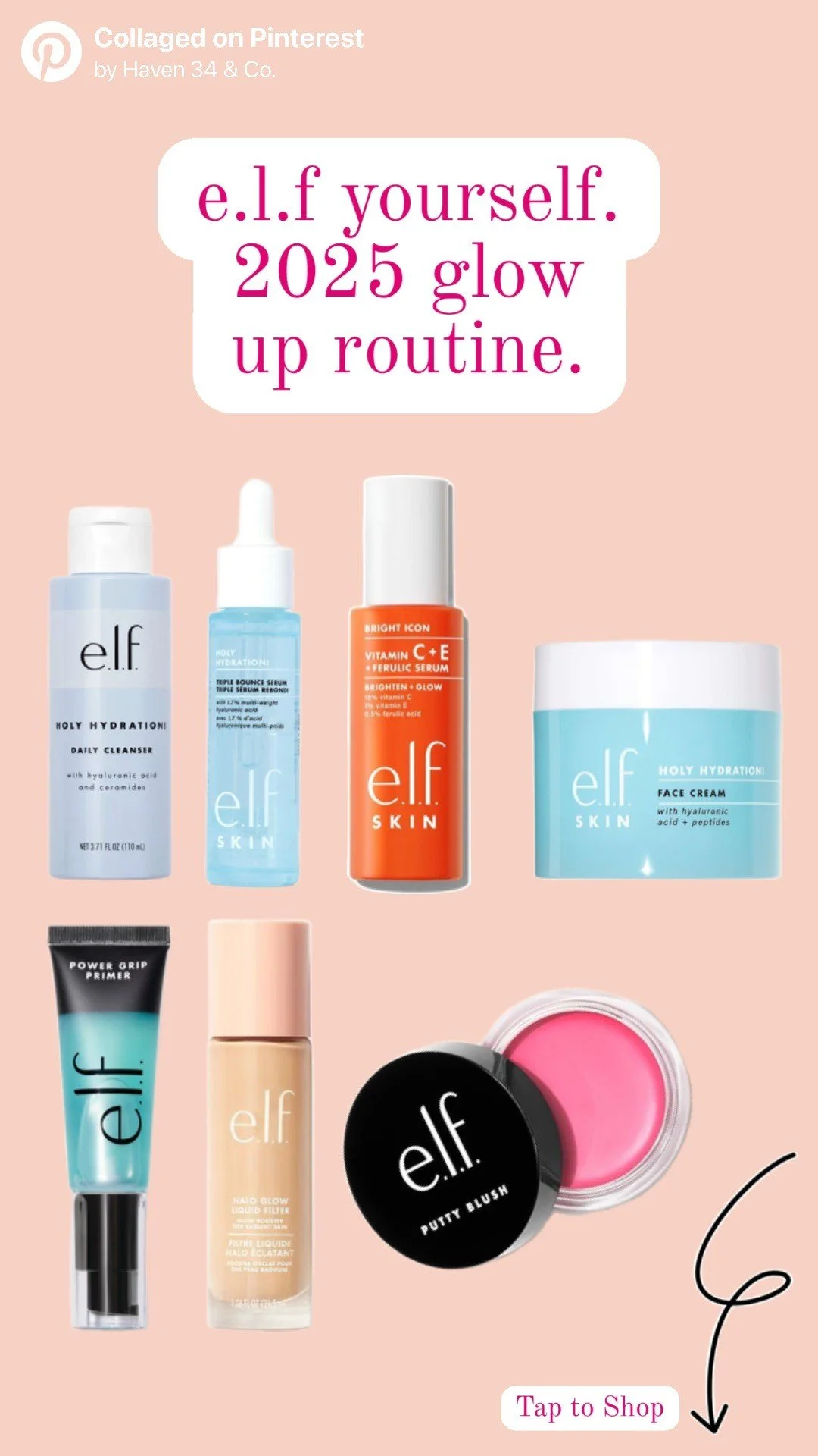 e.l.f yourself.  My Glow-Up Routine Using ONLY e.l.f. Products