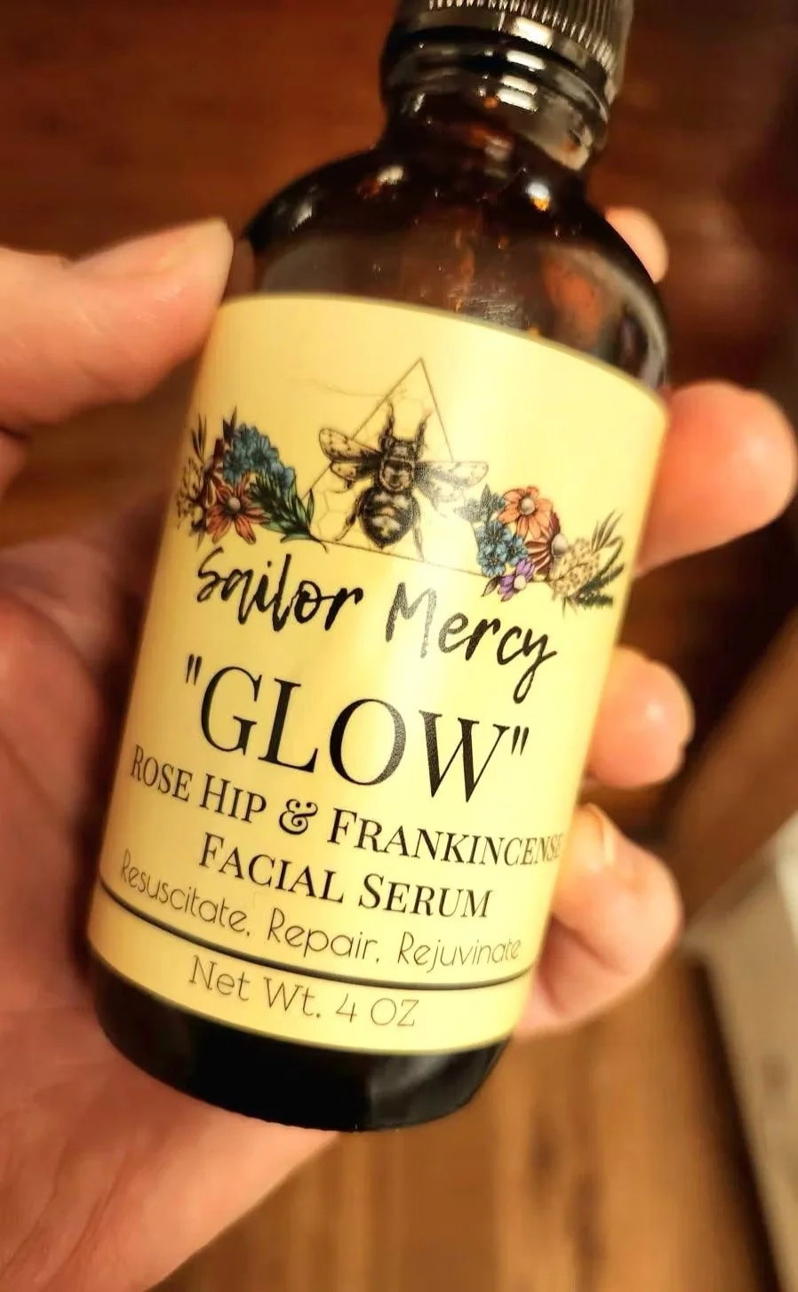Glow Facial Serum | Rose Hip & Frankincense Botanical Oil
