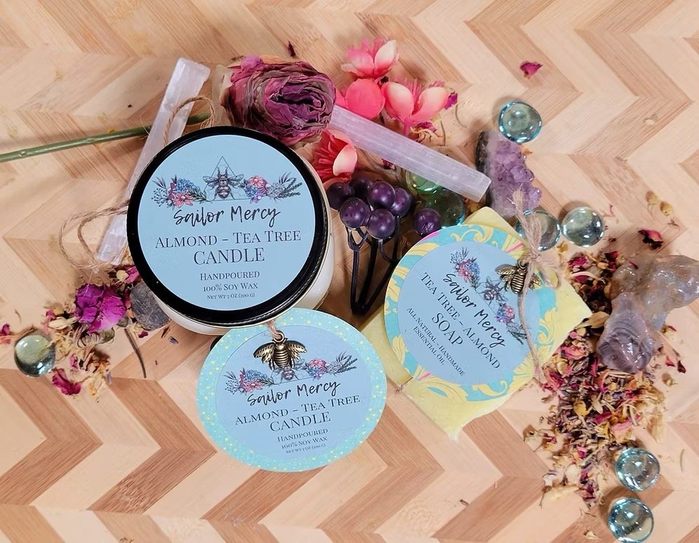 Gift Set Candle & Soap | Handmade Self-Care Bundle