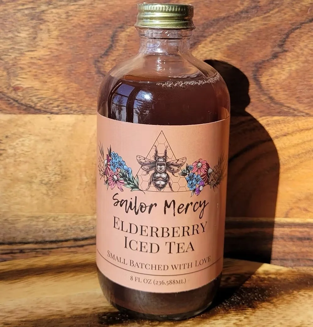Elderberry Iced Tea | Small-Batch Herbal Black Tea