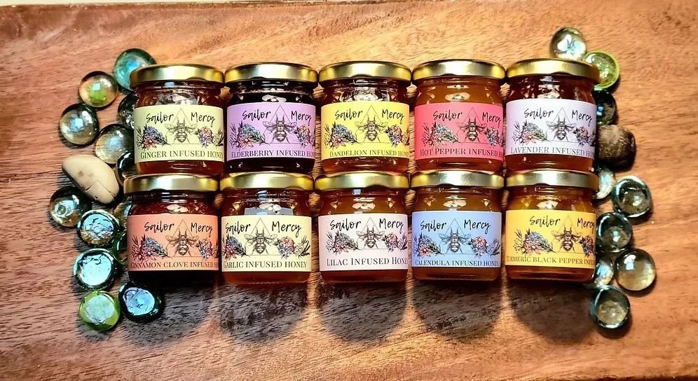 infused honey gift set assortment small batch flavored honey jars sailor mercy