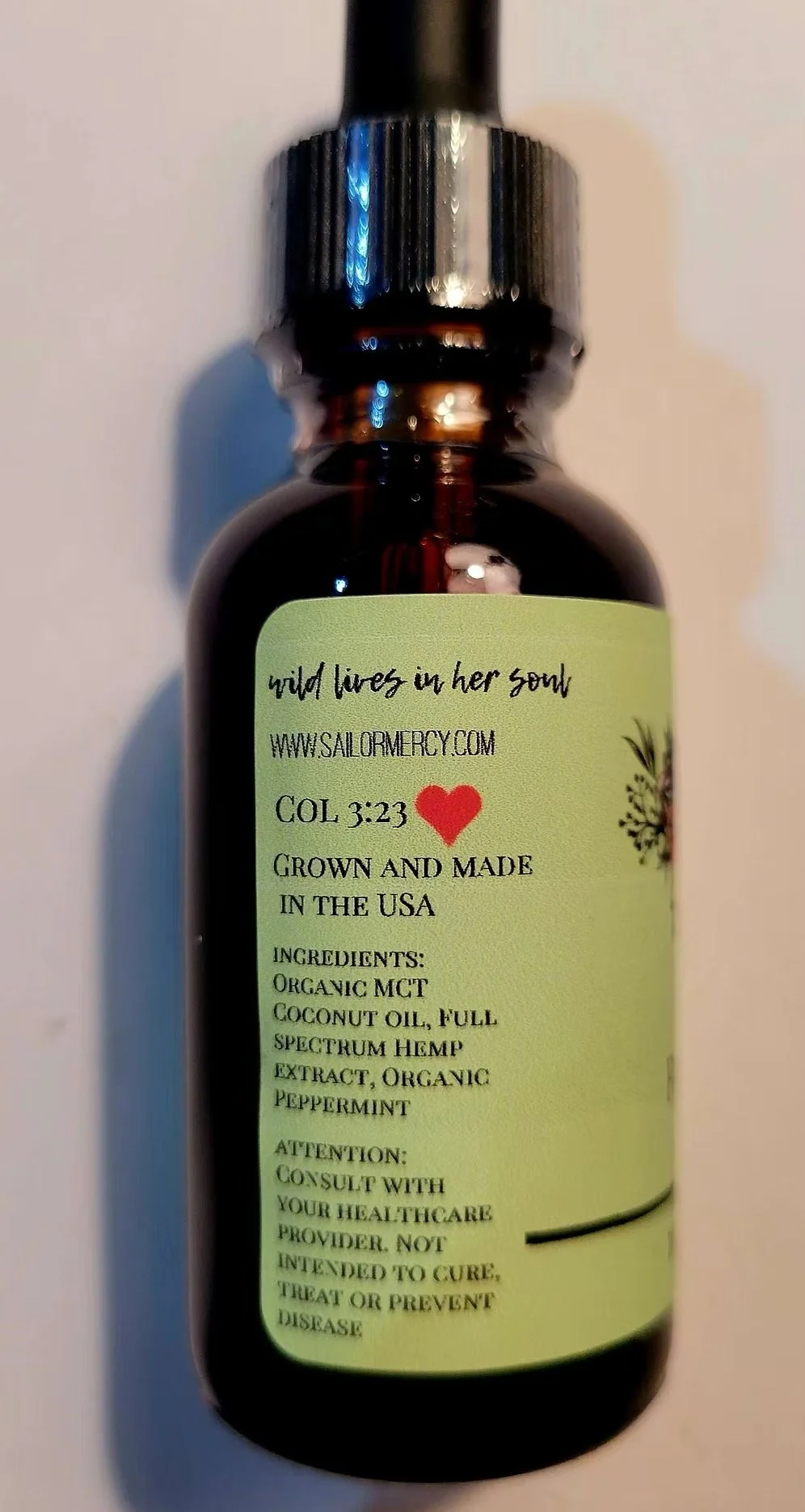 cbd face and body lotion bottle sailor mercy hemp hydrating moisturizer
