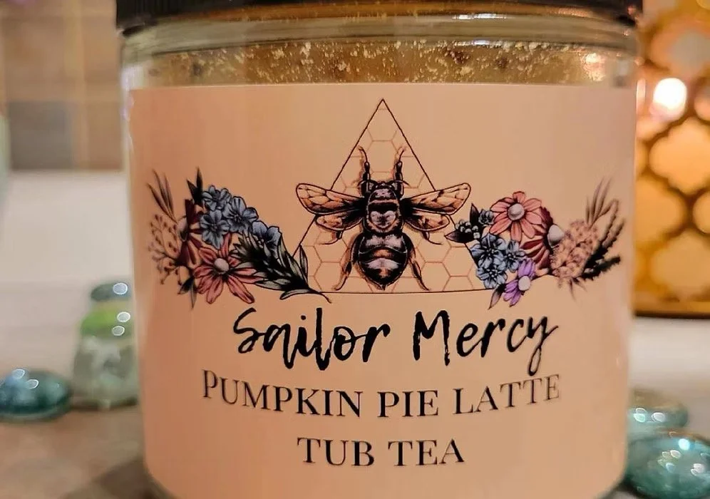pumpkin pie latte bath tea jar natural botanical soak