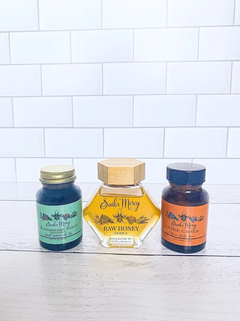 Triple Threat Wellness Bundle | Elderberry, Fire Cider & Honey
