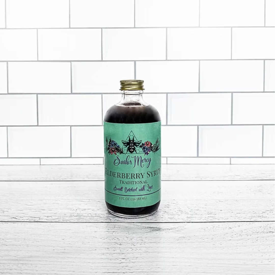 Traditional Elderberry Syrup with Raw Honey | Organic Immune Support