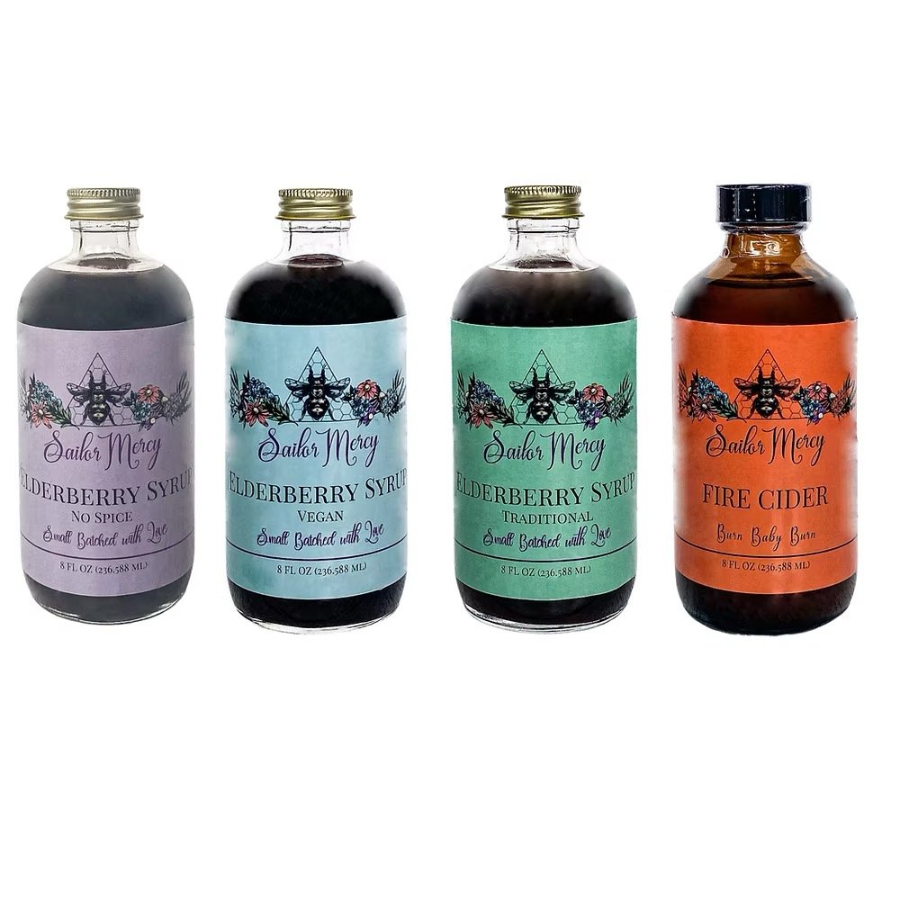 Bundle Elderberry Syrup & Fire Cider | Buy 3 & Save 8oz Bottles