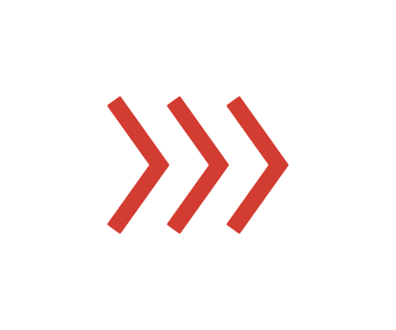 An icon with three red arrows pointing to the right.