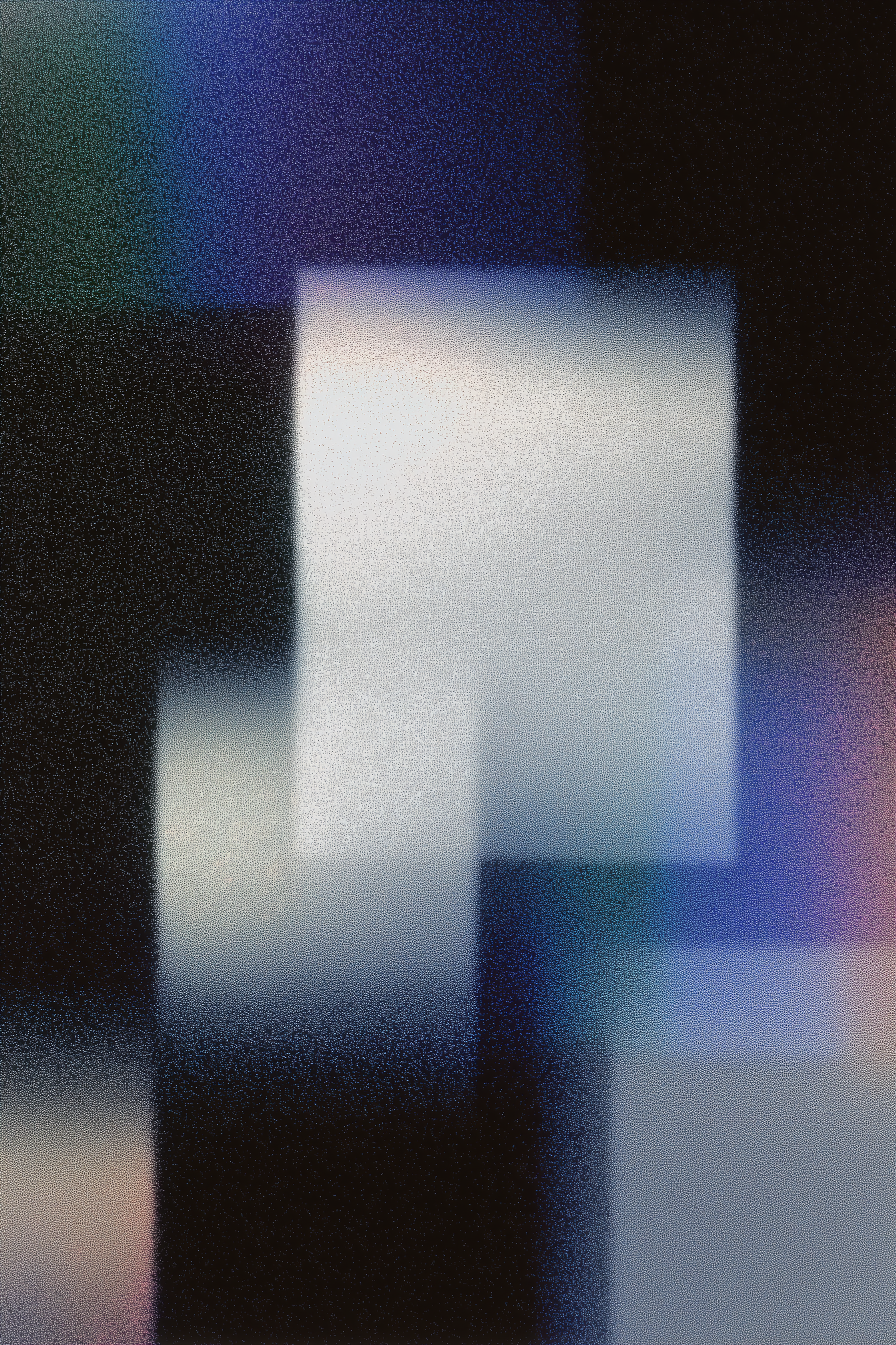 Abstract digital artwork with blurred colorful squares