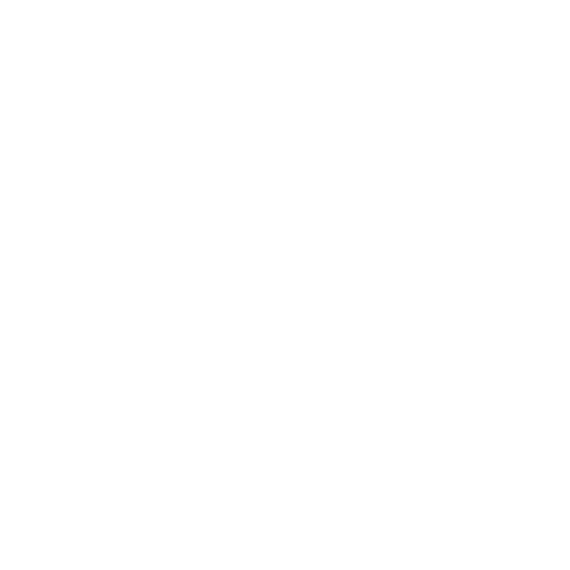 White leaf icon on black background