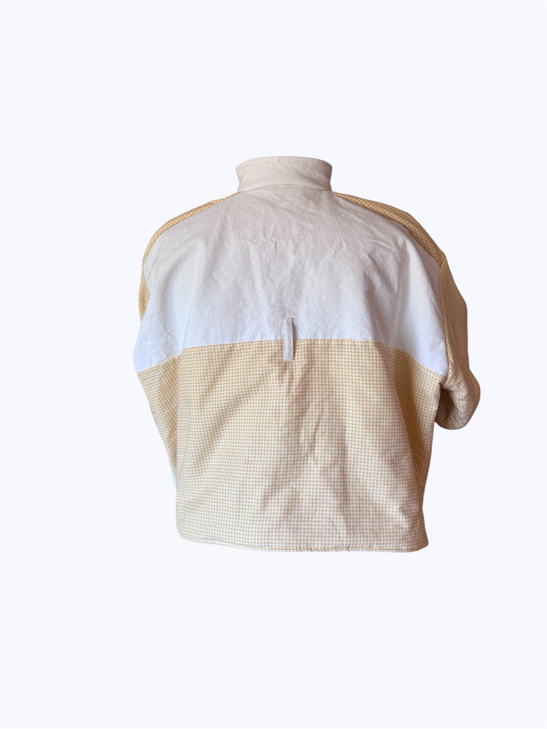 Yellow Gingham White Dickies Jacket Back.jpeg