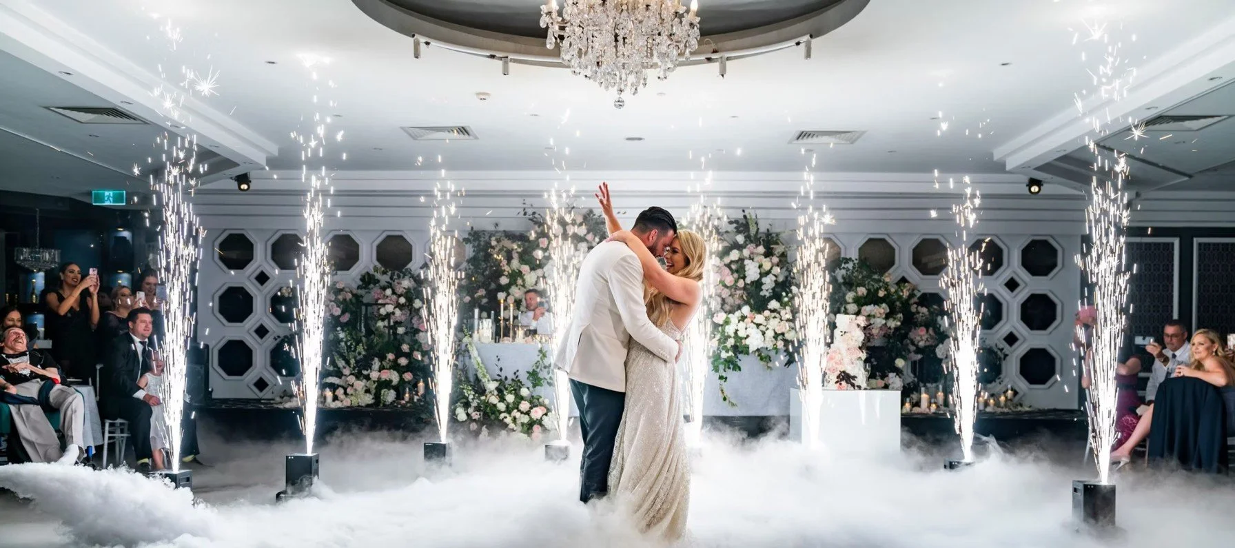 wedding sparklers fountains