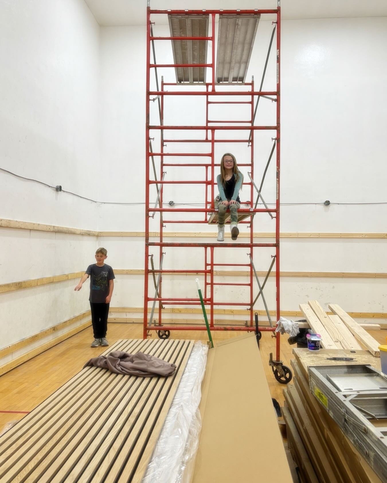 Working hard on the studio!!! It will only be a couple of weeks till we&rsquo;re dancing in here&hellip;