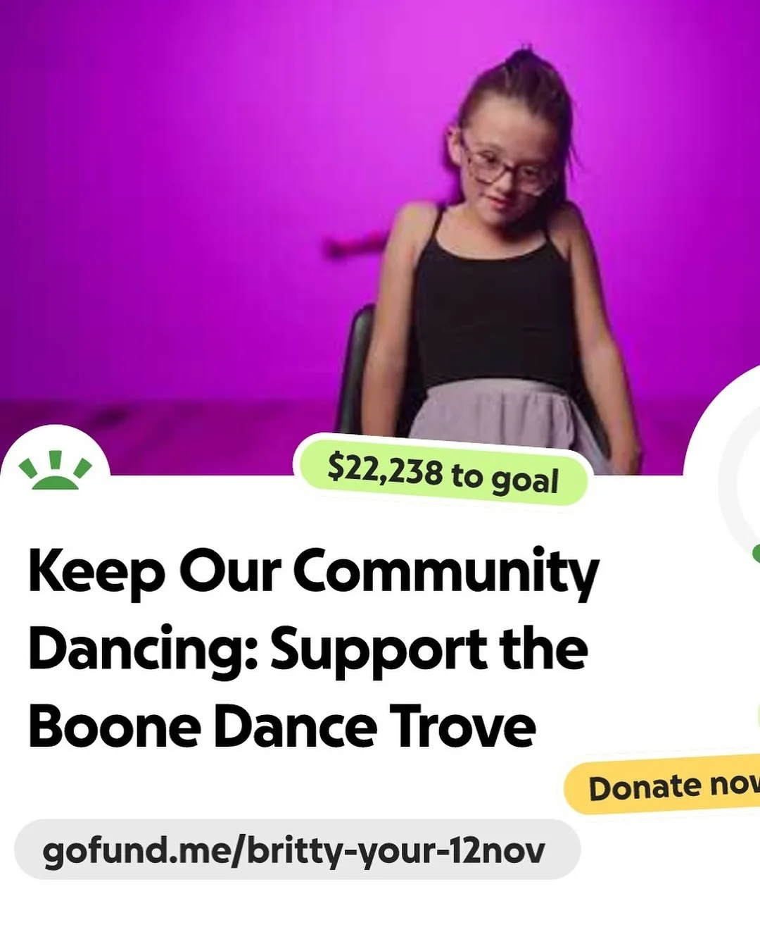 We&rsquo;ve got moves but we need your help to keep them going!  Support our gofundme and be apart of something amazing.  Link in Bio