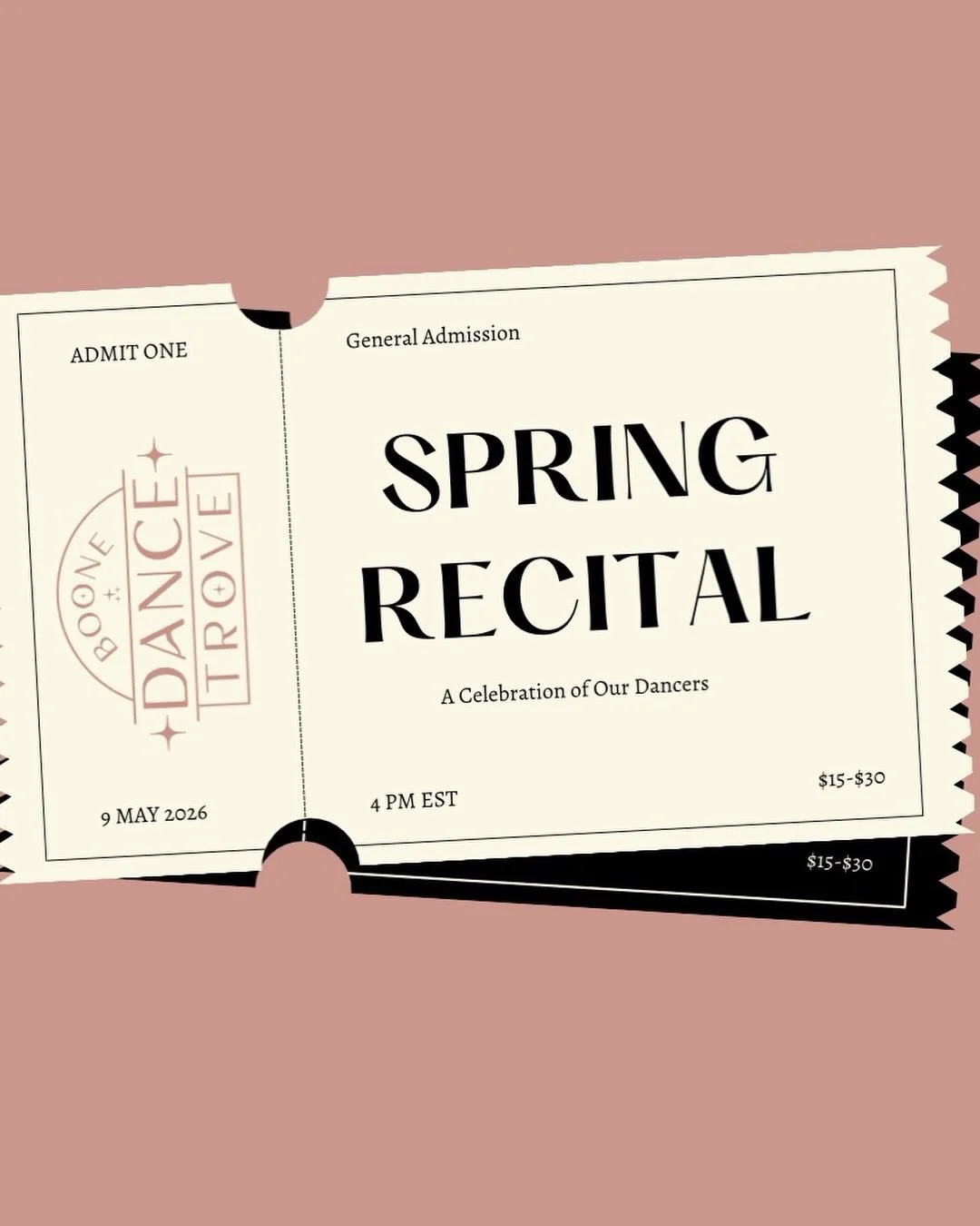 Go to boonedance.com to purchase or ticket today!