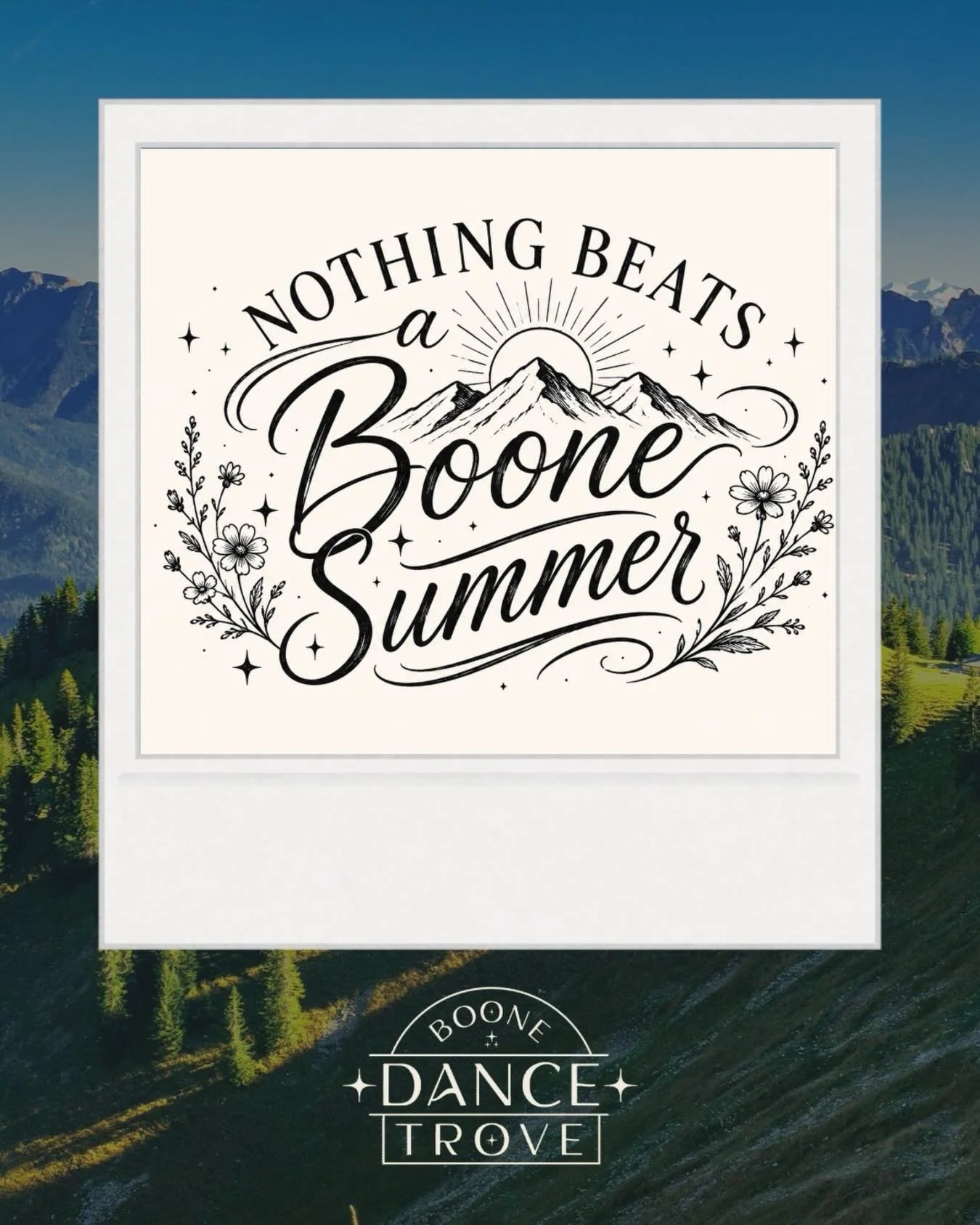 Nothing beats a Boone summer!  Check out our summer dance camps at boonedance.com