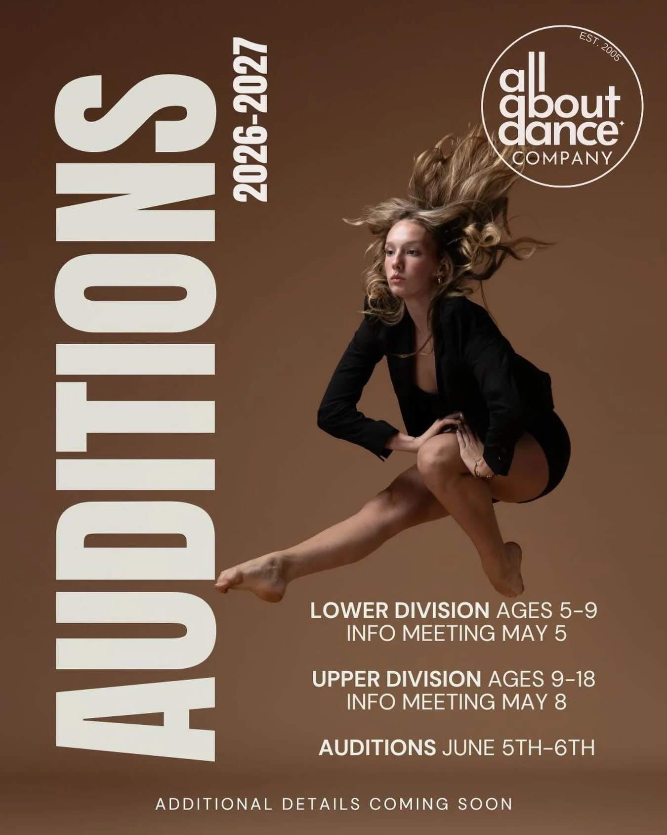 SAVE. THE. DATE. 💓💚
2026-2027 AAD Company Auditions.
June 5&ndash;6.
More details soon. 
New to AAD? Send us a DM.