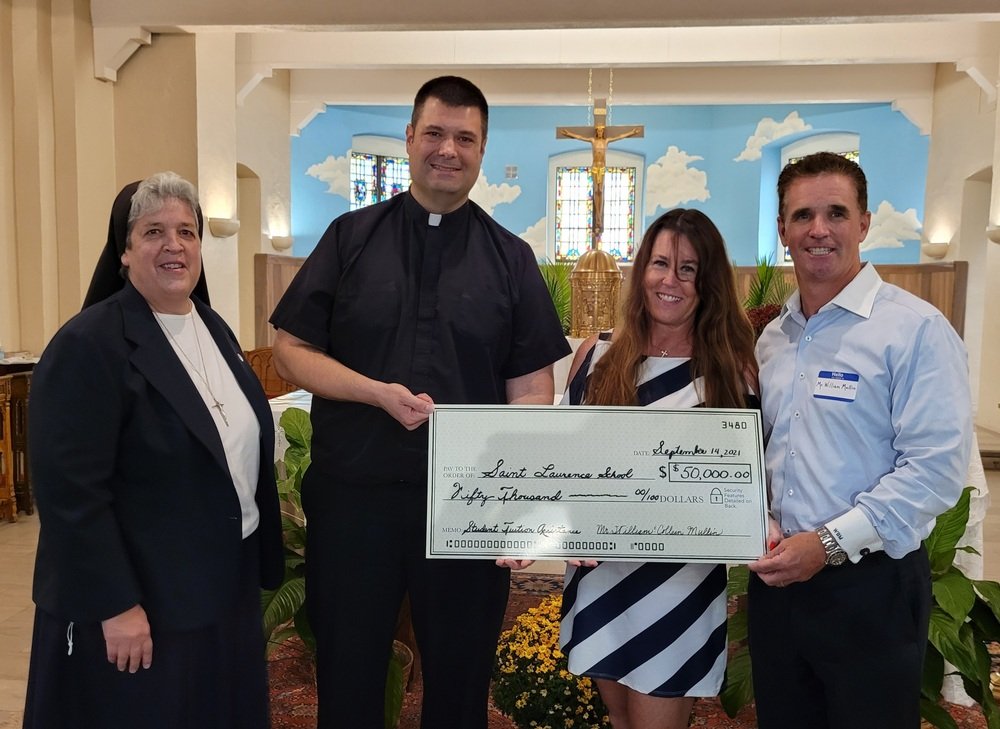 Mr. & Mrs. William Mullin Check Presentation