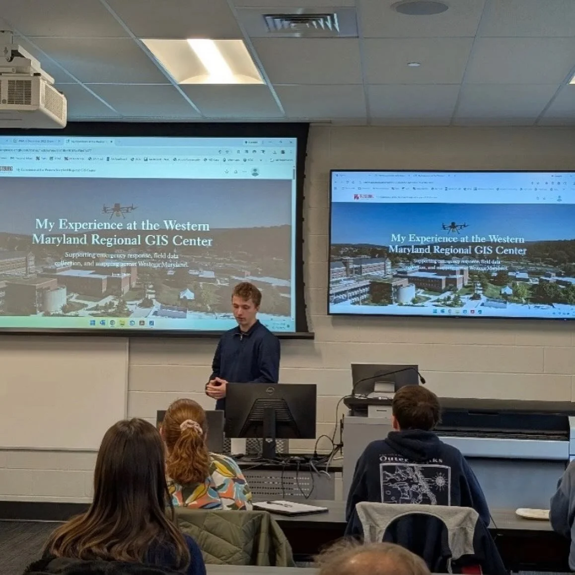 As we wrap up the Fall 2025 semester, we wanted to highlight our outgoing student intern, Jason Haley! He worked with us for about 2 years on a variety of different projects, including mapping for the Frostburg Fire Department and MDE&rsquo;s Abandon