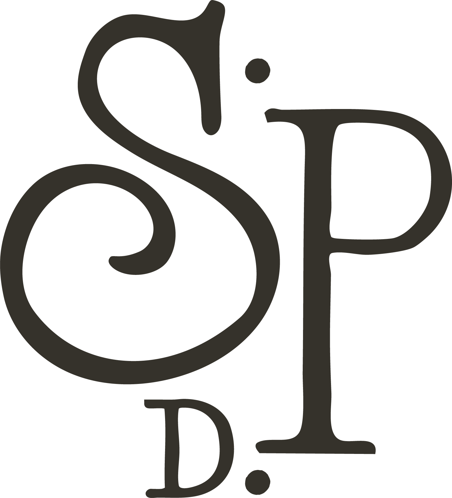Second Pine Design Brandmark featuring a stylized "SPD"