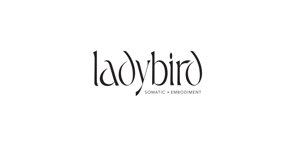 Logo with the word 'ladybird' in stylized font and the phrase 'SOMATIC EMBODIMENT' underneath.