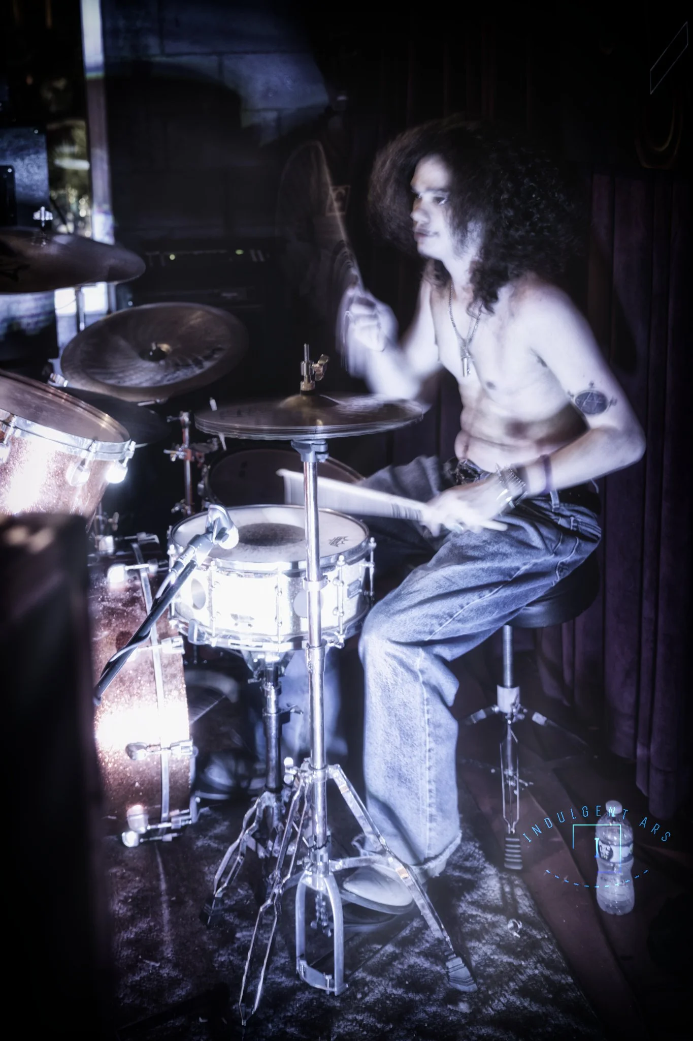 Slowrot's drummer captured in action.