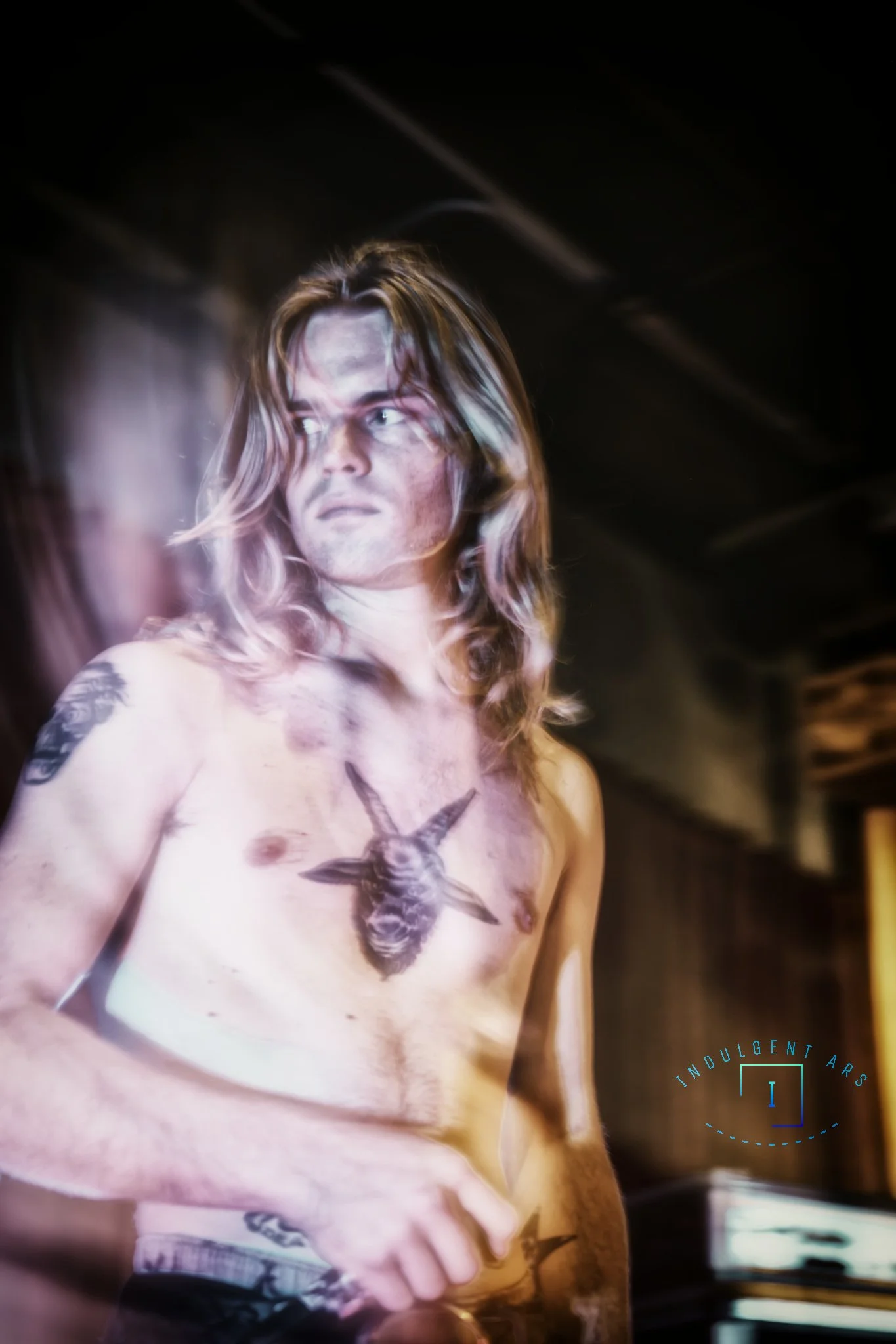 Slowrot's lead vocalist captured in action.