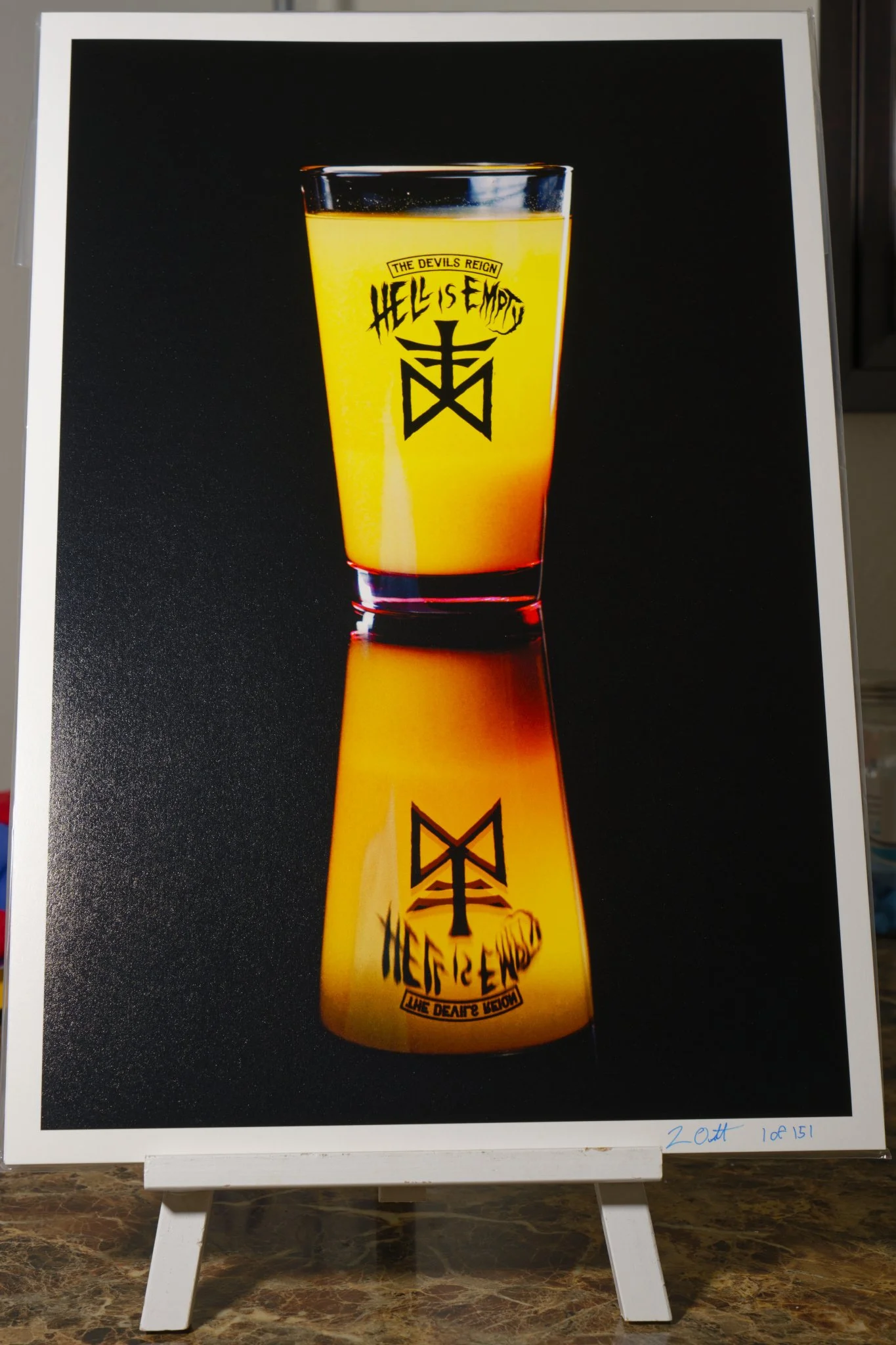 The Devil's Reign Glass Pint Still Life