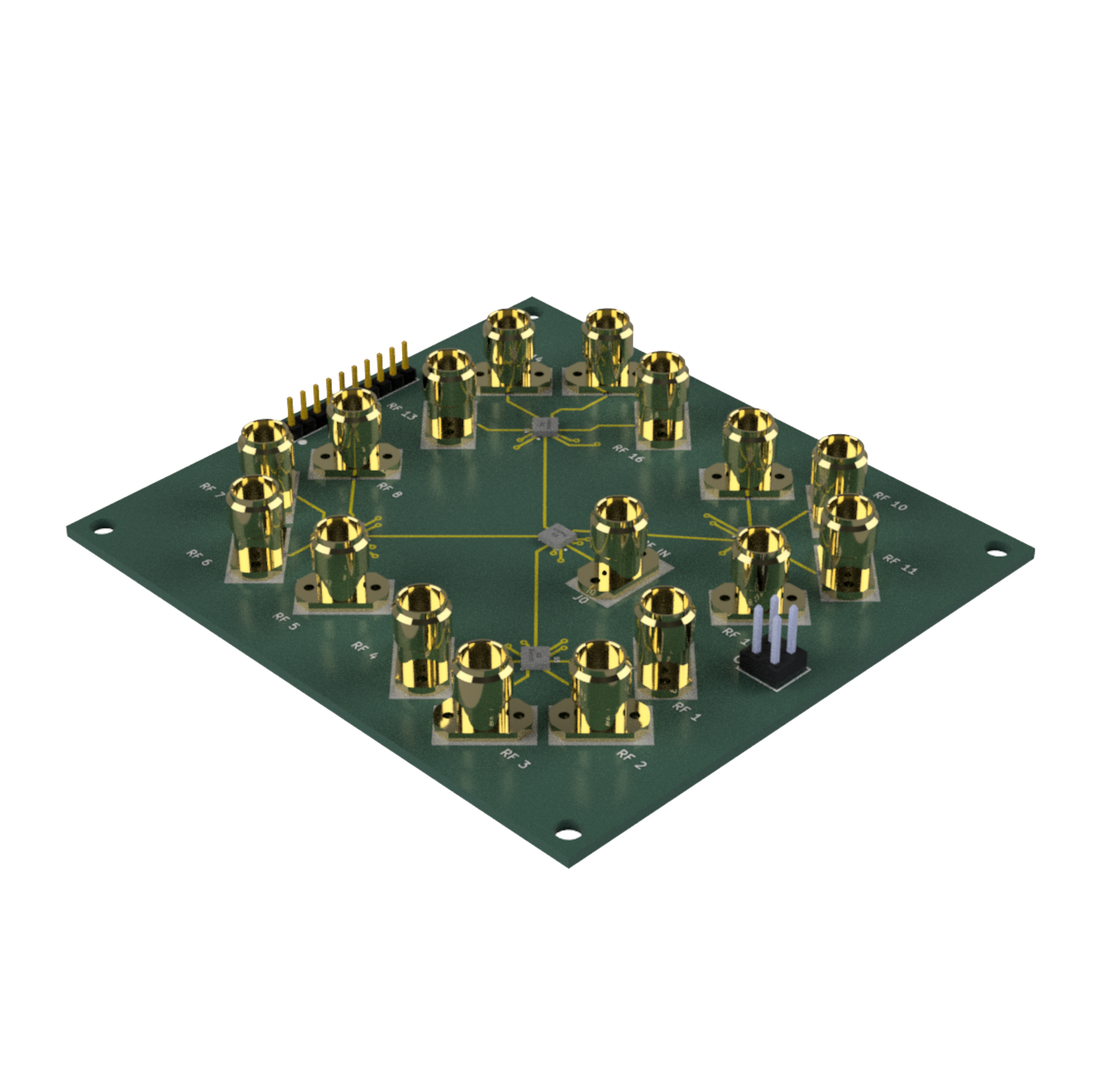 Ultra-wide band solid-state SP16T switch
