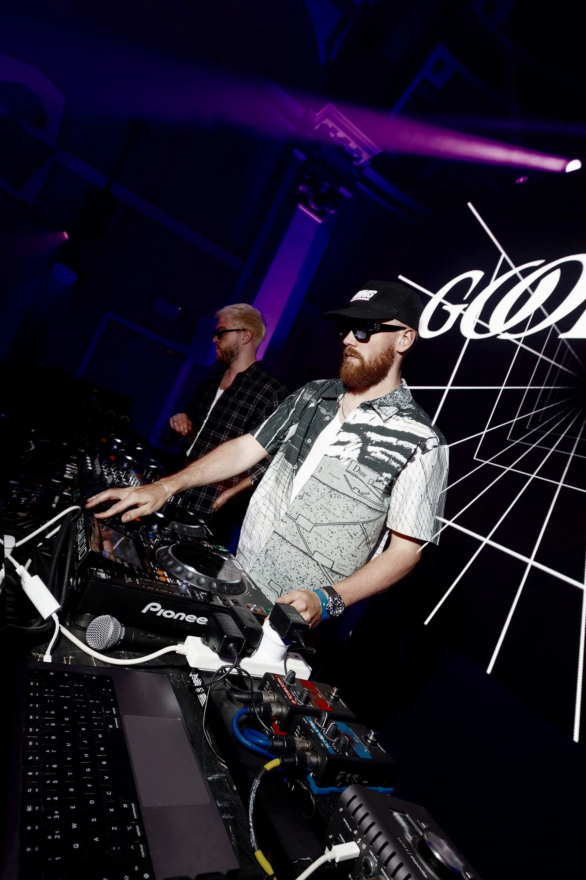 GOODBOYS performance at an immersive corporate event in Marylebone during ICE London