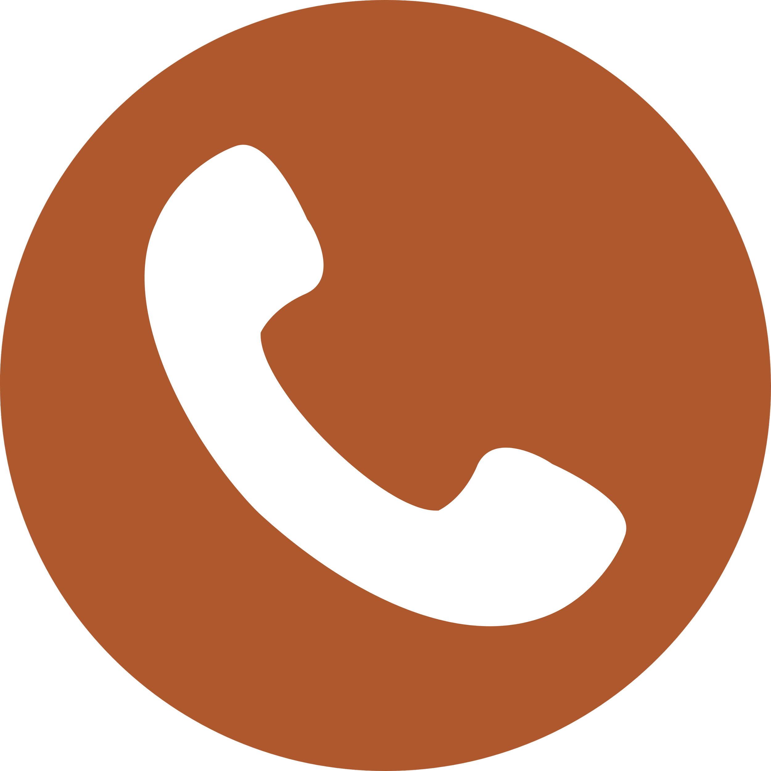 Phone icon in a circular design representing telephone contact and direct communication
