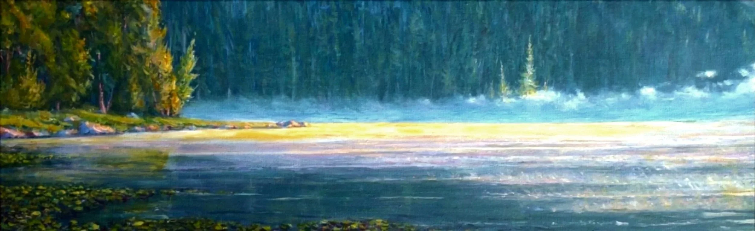 "Misty Morning: Trillium Lake"   (sold)
